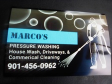 Logo for Marco's Pressure Washing Services