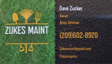 Logo for Zukes Maintenance - Unlicensed Contractor