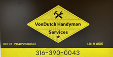 Logo for VonDutch Plumbing and Handyman Services