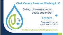 Logo for Clark County Pressure Washing, LLC