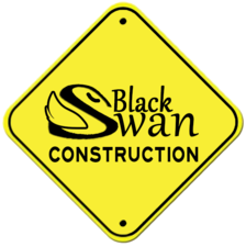 Logo for Black Swan Construction, LLC