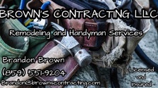 Logo for Brown's Contracting LLC
