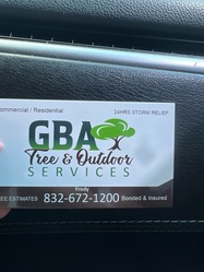 GBA Trees and Outdoor Services logo