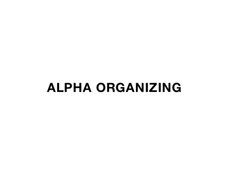 Logo for Alpha Organizing