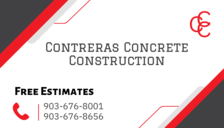 Logo for Contreras Concrete Construction