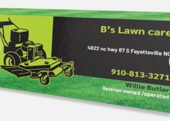 B’s lawn care  logo