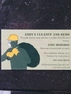 Andy's Clean Up Services and Demo logo