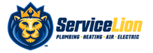 Logo for Service Lion Plumbing Heating Air Electric