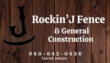 Logo for Rockin' J Fence & General Construction
