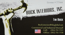 Logo for BUCK INTERIORS, INC