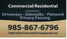 Avatar for High Caliber Concrete & Fencing LLC