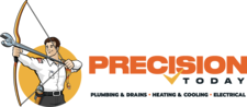 Logo for Precision Today Plumbing Heating Cooling Electrical
