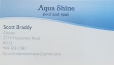 Logo for AQUA SHINE POOL AND SPA'S LLC