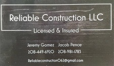 Logo for Reliable Construction, LLC
