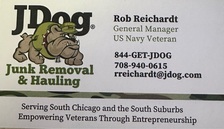 Logo for JDog Junk Removal and Hauling Oaklawn