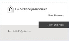 Logo for Holder Handyman Service