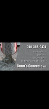 Logo for Crum's Concrete LLC