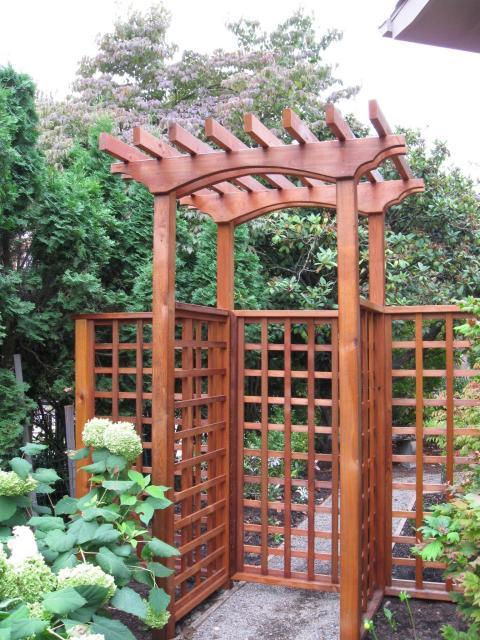 Transitional Landscape with beautiful wooden gate