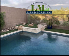 Logo for LM Landscaping and Hardscaping