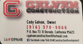 GALVAN CONSTRUCTION logo