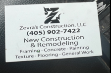 Zevra's Construction Company, LLC logo