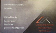 Logo for Genesis Renovations and Handyman Services, LLC
