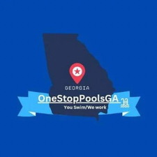 Logo for One Stop Pools GA