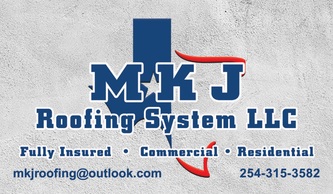 MKJ Roofing logo