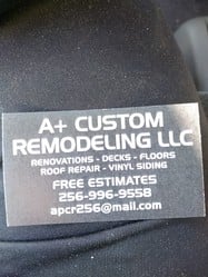 A + Custom Remodeling LLC logo