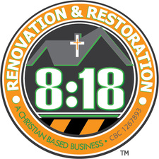 Logo for 8:18 Renovation & Restoration