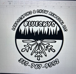 Blue Skies Landscaping and Snow Removal logo