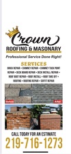 Logo for Crown Roofing and Masonry