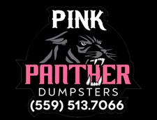 Logo for Pink Panther Dumpsters