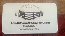 Logo for Legacy Home Contractor