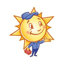 Logo for Sunny Skies Roofing
