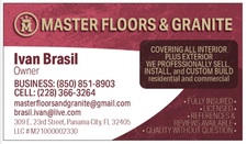 Logo for MASTER FLOORS AND GRANITE LLC