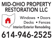Logo for Mid Ohio Property Restoration LLC