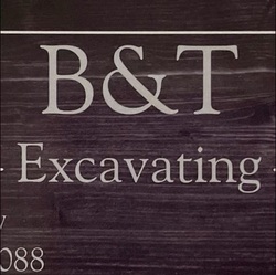B & T Excavating logo