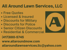 Logo for All Around Lawn Services