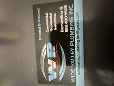 Logo for Wide Valley Plumbing