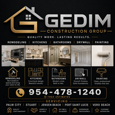 Logo for Gedim Construction Company