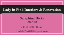 Logo for Lady in Pink Interiors & Renovations
