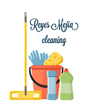 Logo for Reyes Mejia cleaning