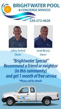 Logo for Brightwater Pool and Concierge Services