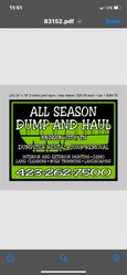 All Season Dump and Haul logo