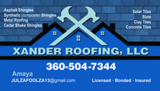 Xander Roofing LLC logo