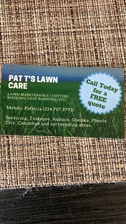 Logo for Pat T Lawn Care