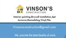 Logo for Vinson's Construction LLC