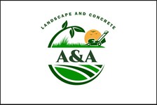 A&A Landscaping and Concrete logo