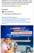 Logo for WG Concrete Corp - Unlicensed Contractor